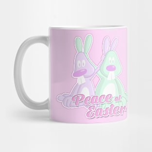 Peace At Easter Rabbits Mug